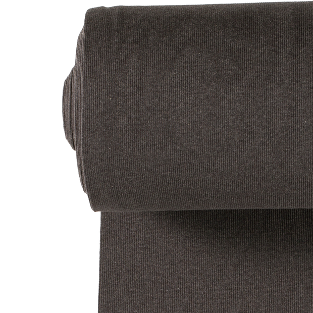 Cuff Material 2x2 rib fabric Melange Dark Grey