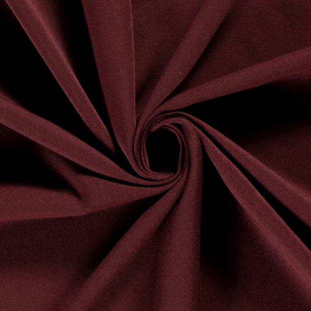 Gabardine fabric Unicolour Bordeaux