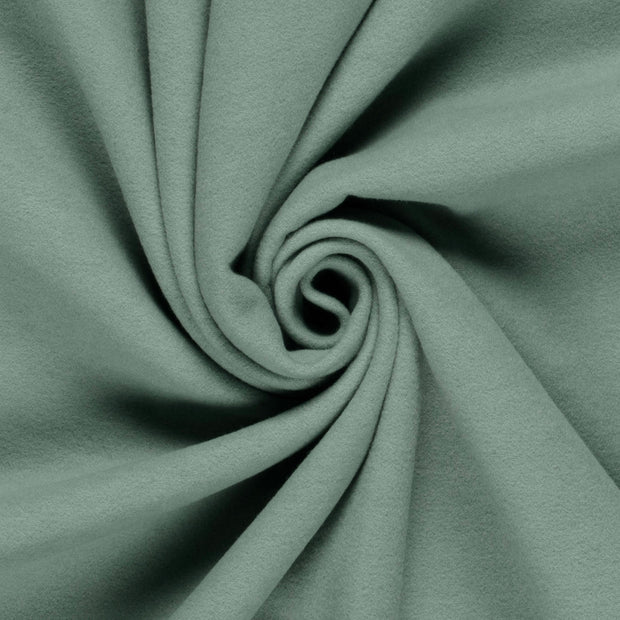 Mantel Wool Touch fabric Unicolour Dark Mint