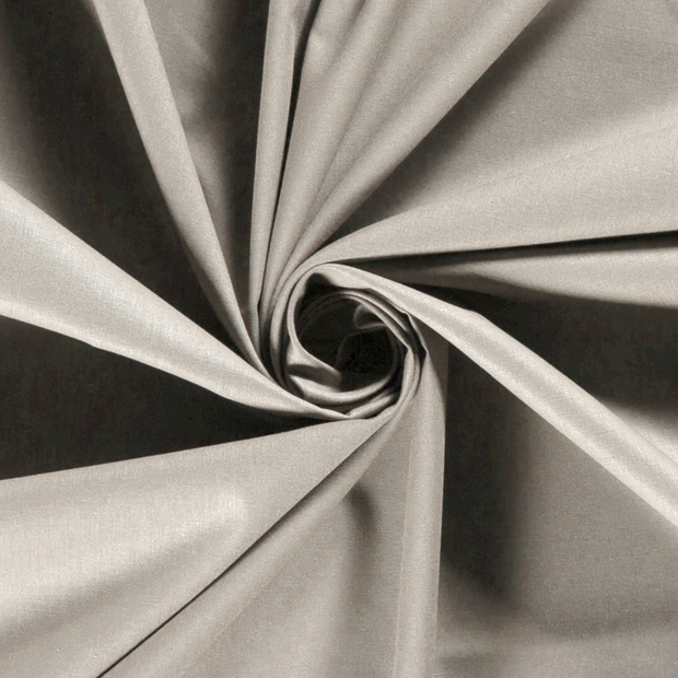 Cotton Poplin fabric Unicolour Light Grey