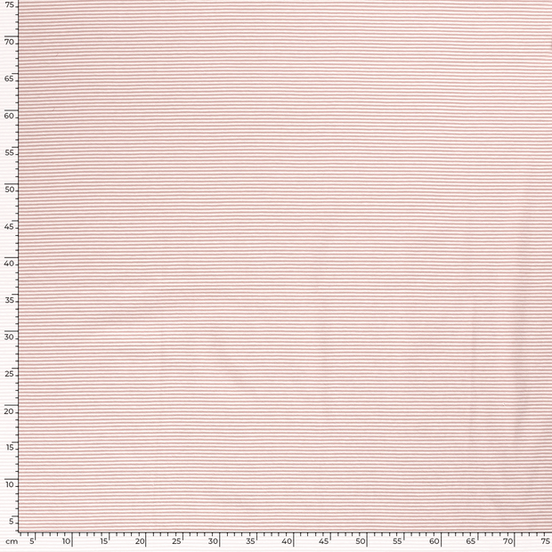Katoen Jersey Garengeverfd stof Strepen Licht Mauve