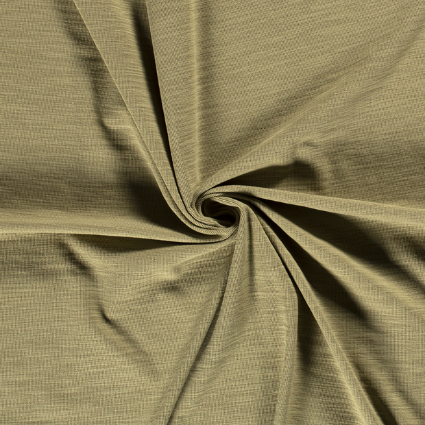 Heavy Knit fabric Green slub 