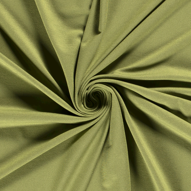 ECOVERO™ Tricot tissu Unicolore Vert