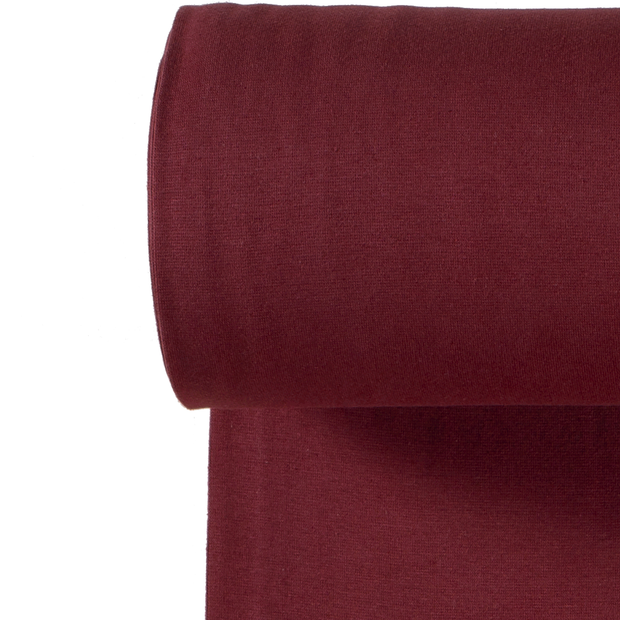 Cuff fabric Unicolour Cherry Red