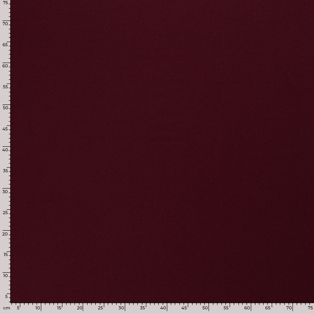 French Terry tissu Unicolore Bordeaux