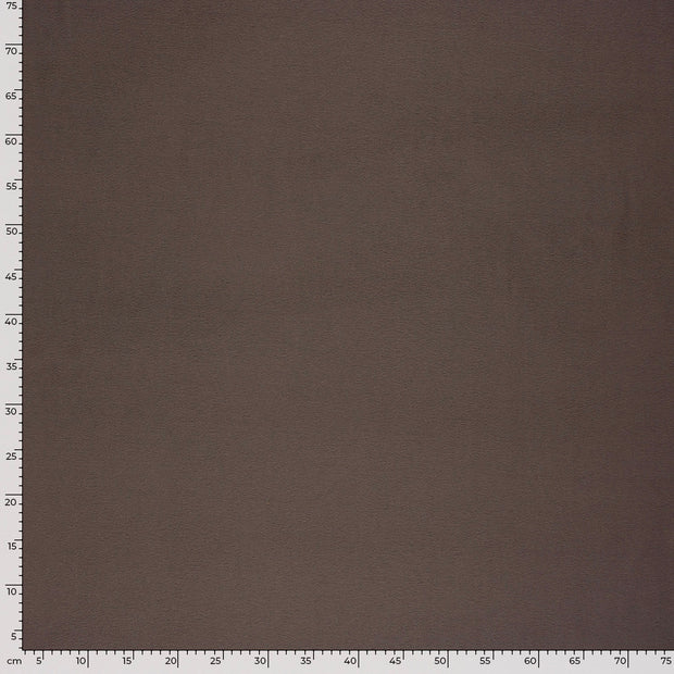 Microfleece fabric Unicolour Taupe Grey