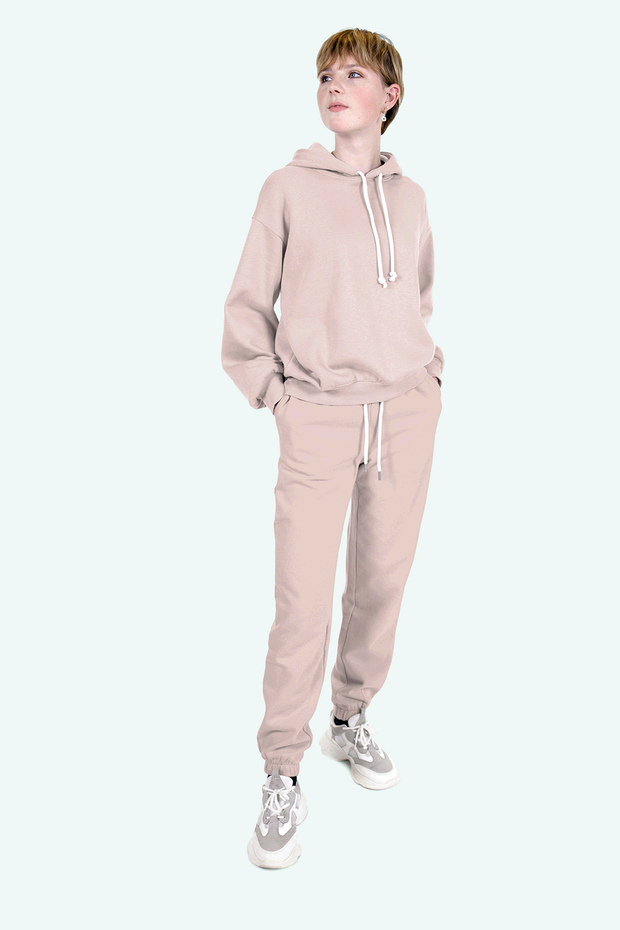 Jogging fabric Unicolour Nude