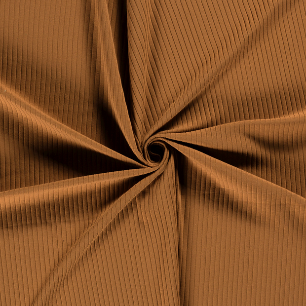 Rib Jersey fabric Caramel 