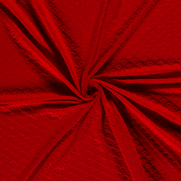 Jacquard fabric Red blown 