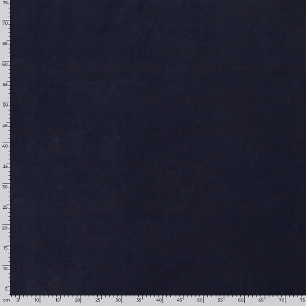 Cuir Suèdé tissu Unicolore Bleu Marine
