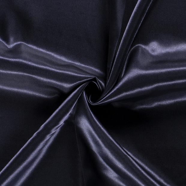 Satin fabric Navy 