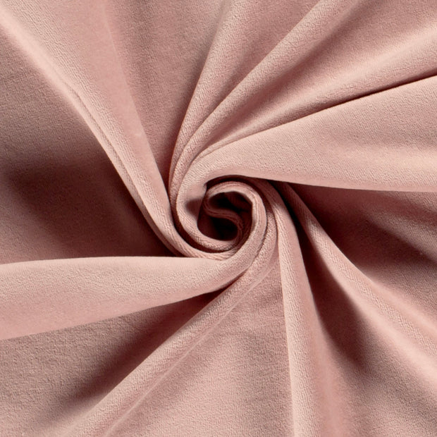 Nicky velours fabric Unicolour Old Pink