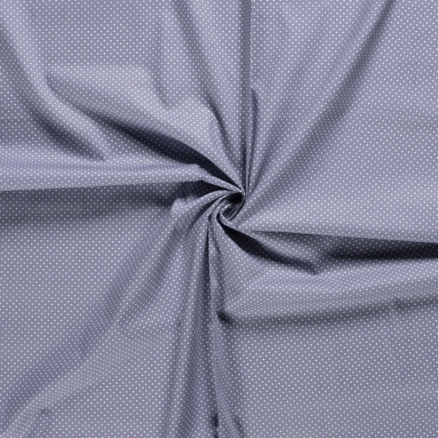 Cotton Poplin fabric Light Grey printed 