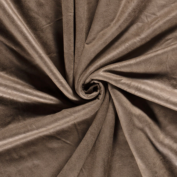 Lammy Coat fabric Taupe Grey backed 