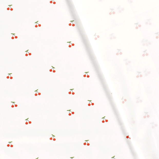 Cotton Poplin fabric Fruits printed 