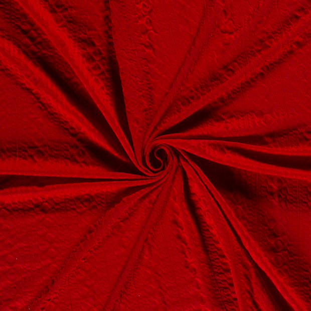 Jacquard fabric Red blown 