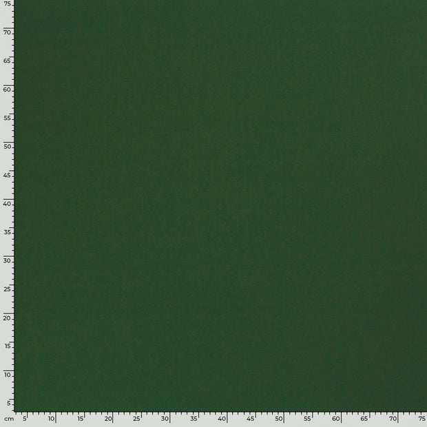 Jersey de Coton tissu Unicolore Vert foncé