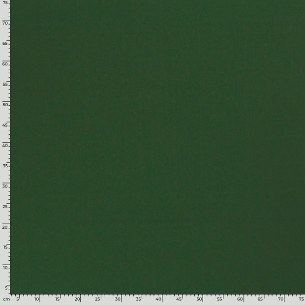 Jersey de Coton tissu Unicolore Vert foncé