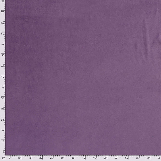 Nicky velours fabric Unicolour Purple