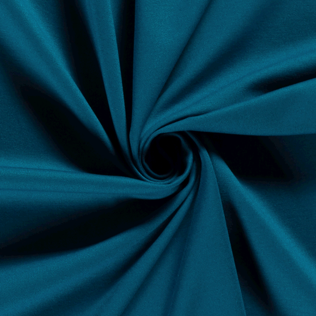 Milano tissu Unicolore Bleu Canard
