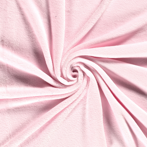 Coral Fleece fabric Light Pink 