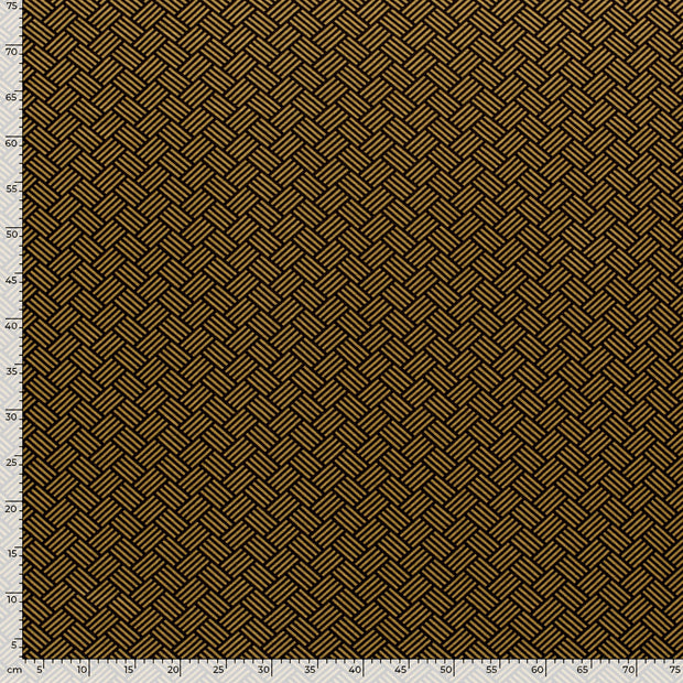 Poly Viscose Jersey fabric Abstract Camel