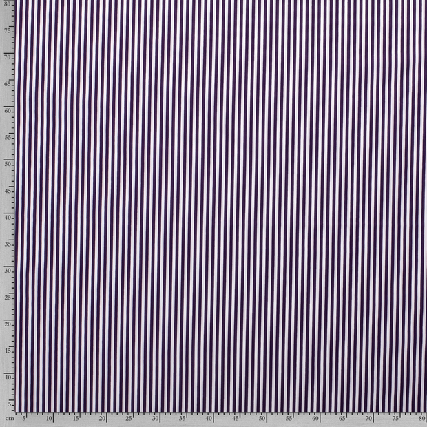 Cotton Poplin fabric Stripes printed 