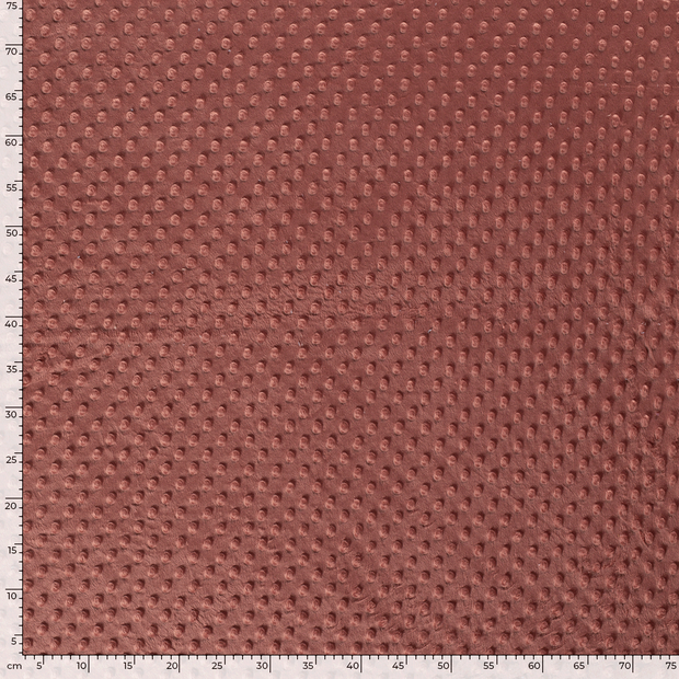 Minky fabric Unicolour Redwood