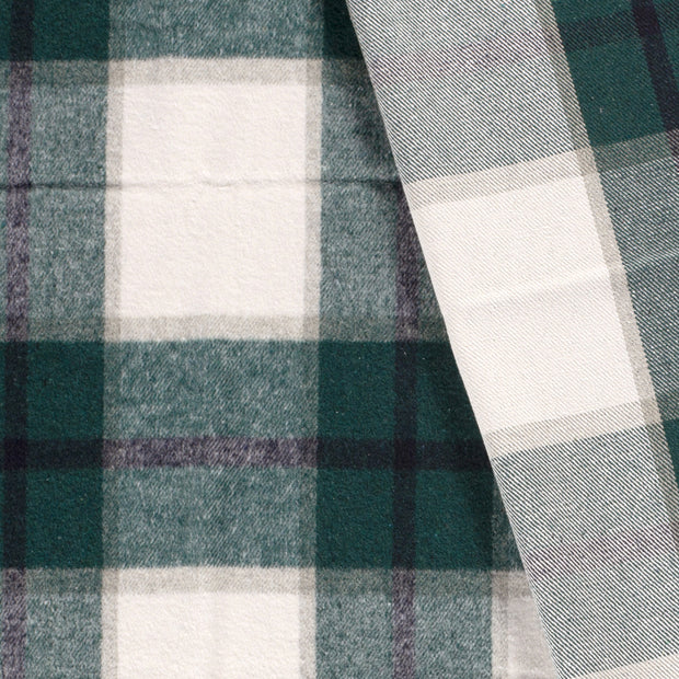 Jacquard fabric Checks brushed 