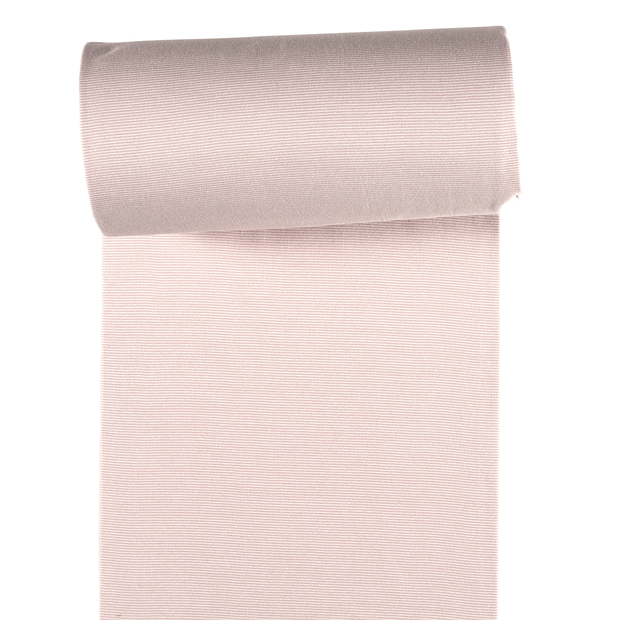 Cuff Material 1x1 Yarn Dyed fabric Light Mauve matte 
