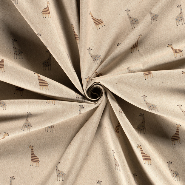 Panama fabric Off White printed 