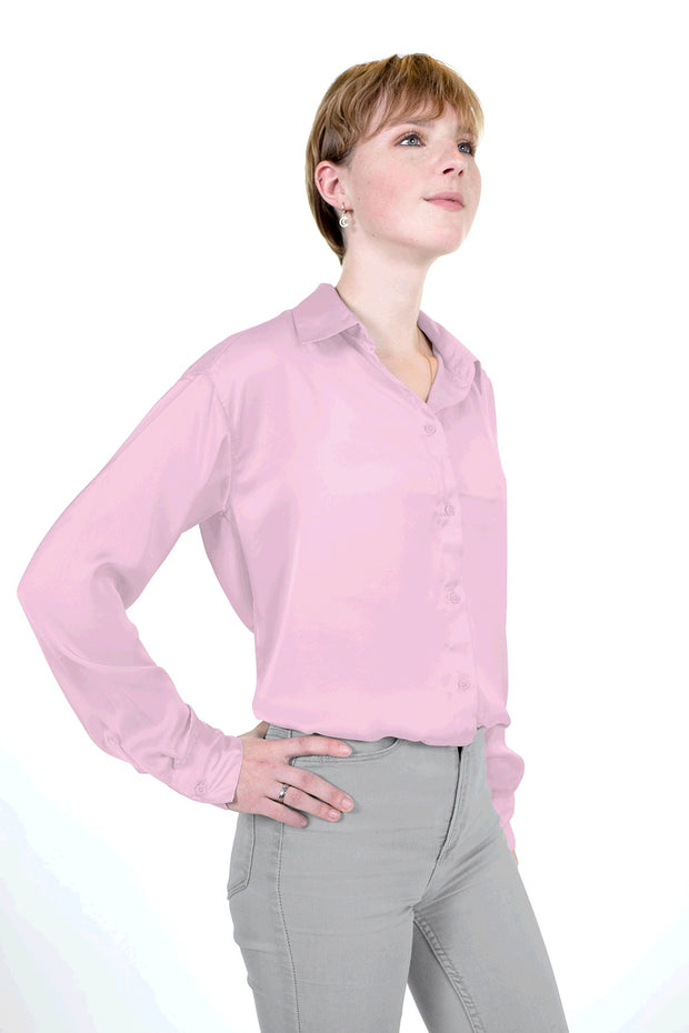 Satin Duchesse fabric Unicolour Light Pink