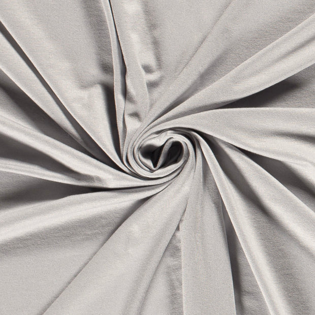 Jersey de Viscose tissu Unicolore Gris clair