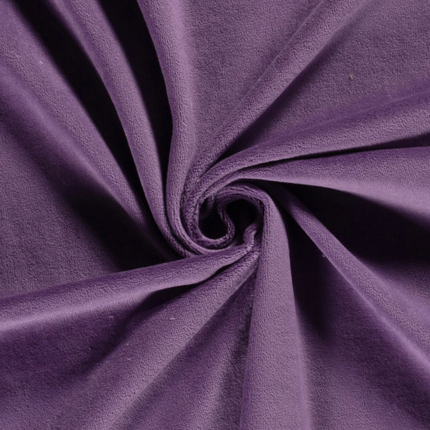 Nicky velours fabric Unicolour Purple