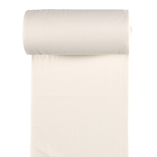 Cuff Material GOTS organic fabric Off White matte 