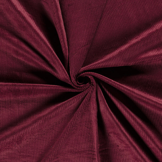 Jumbo Corduroy Stretch 6w tela Burdeos 