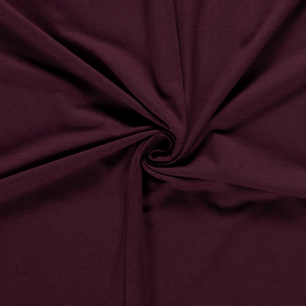 French Terry fabric Unicolour Wine red