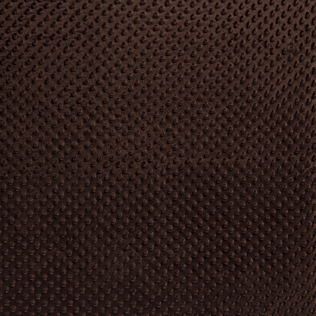 Minky fabric Dark Brown soft 