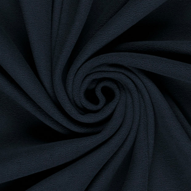Microfleece fabric Unicolour Navy