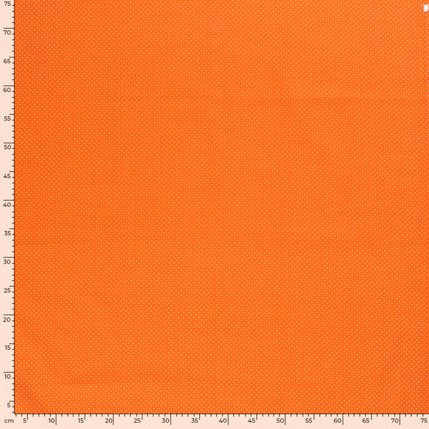 Baumwolle Popeline fabrik Punkte Orange