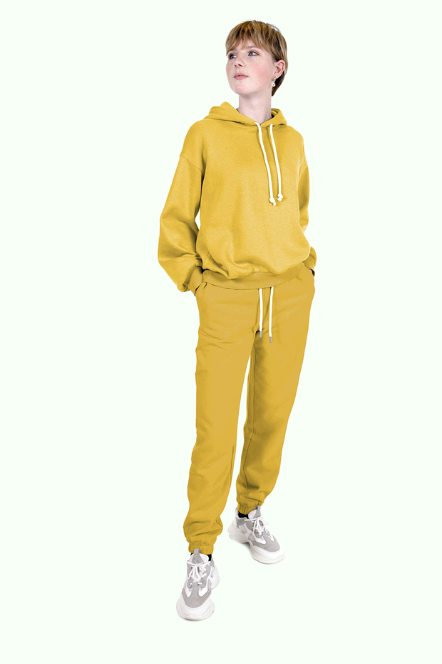 Jogging fabric Unicolour Yellow