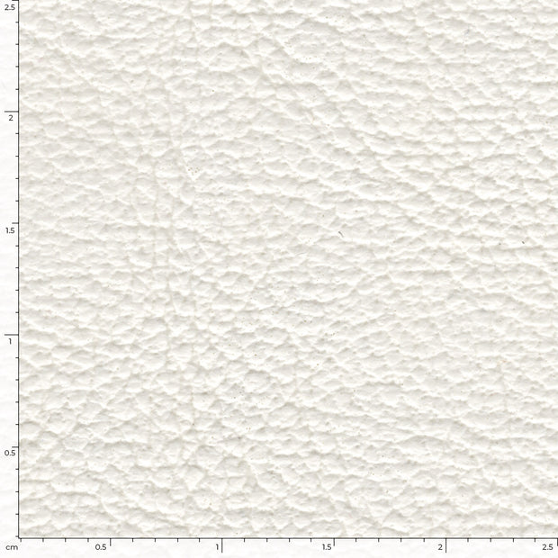 Imitation cuir tissu Unicolore Blanc