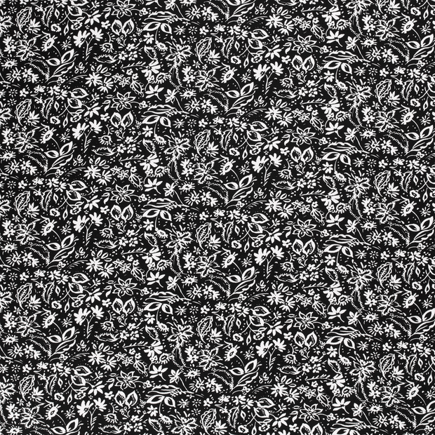 Viscose Twill fabric Black matte 