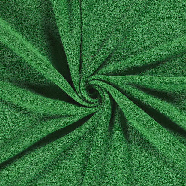 Terry Towelling fabric Green 
