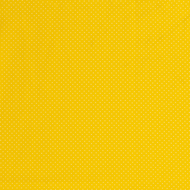 Cotton Poplin fabric Dots Yellow