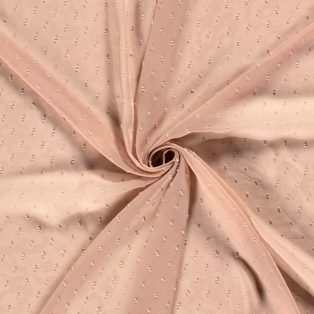 Chiffon fabric Old Pink dobby 