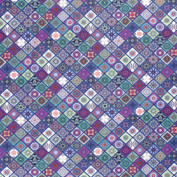 Cotton Poplin fabric Cobalt matte 