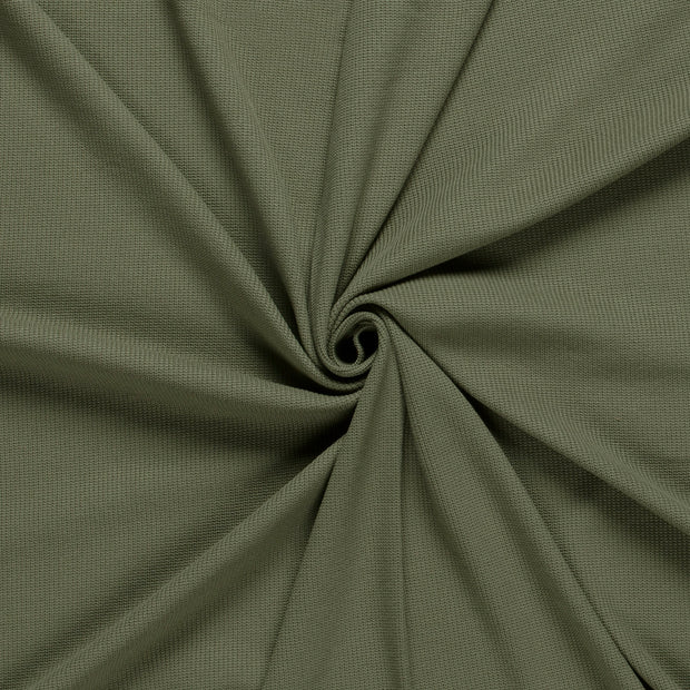 Heavy Knit stof Olijf Groen 