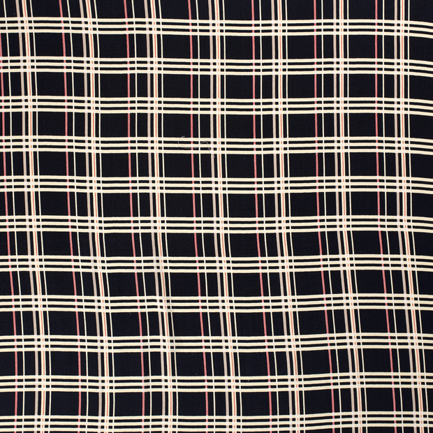 Woven Viscose Stretch fabric Navy matte 