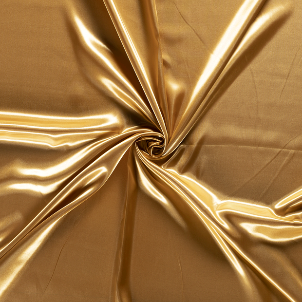 Satin fabric Gold 